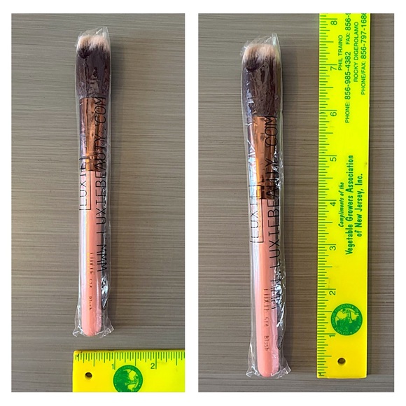 NEW LUXIE 514 BLUSH Makeup Brush ROSE GOLD SYNTHETIC Vegan Cruelty Free - Picture 4 of 7